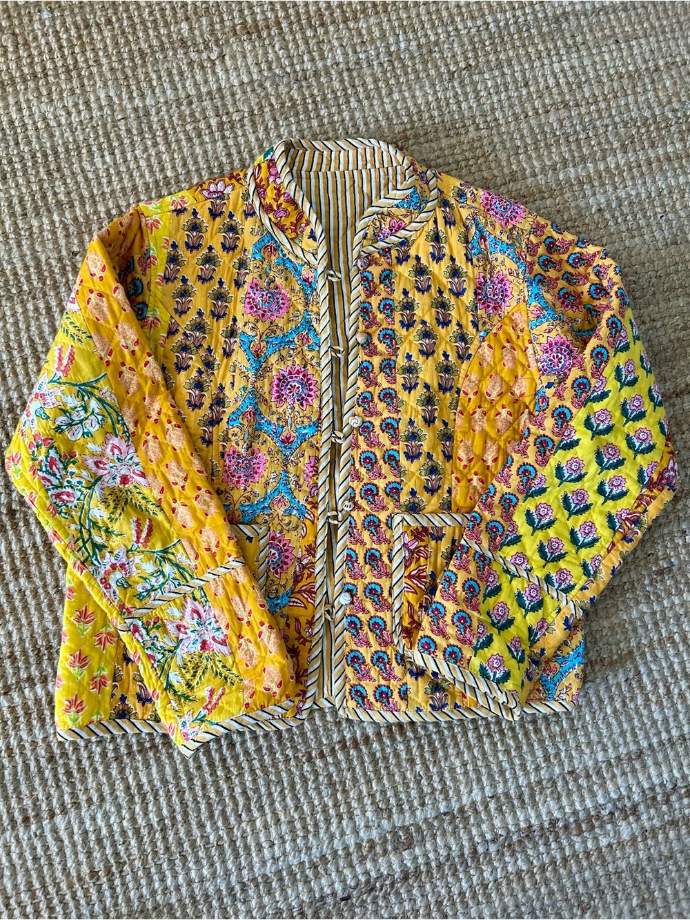 Floral Quilted Jacket - Reversible
